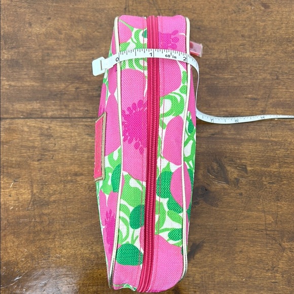 Lily Pulitzer for Estee Lauder Pink Floral Cosmetic Bag Makeup Organize Travel - Picture 5 of 8